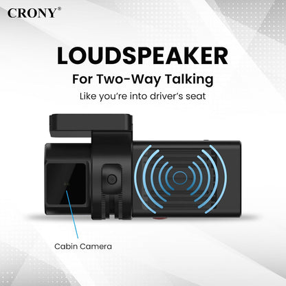 CRONY JC181 Front & Rear Dash Cam – 4G 1080P Full HD