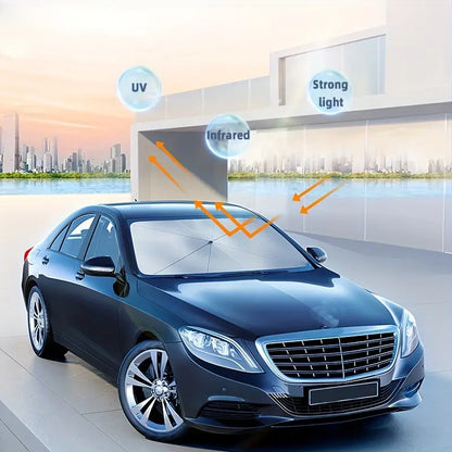 Foldable Car Sunshade | UV & Heat Protection for Windshield